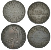 New Zealand, South Island, Christchurch, G.L. Beath & Co, Pennies (3, different) (A 32, 36, 38; R 49, 50, 52; KM....