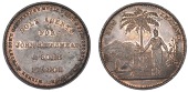 New Zealand, South Island, Christchurch, John Milner and Robert Thompson, Penny, 1881, from the same rev. die as...