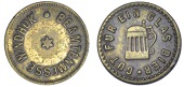Windhoek, Beamptenmesse, brass beer check, 16mm (Hern 46a; Theron p.156). Very fine 	£80-100

