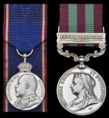 An R.V.M. pair awarded to Subadar-Major Nur Khan, 61st Prince of Wales’ Own Pioneers

Royal Victorian Medal,...