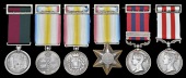 A rare Kelat-i-Ghilzie group of six awarded to Havildar Moshurruff Khan, Regiment of Kelat-i-Ghilzie (12th Bengal...