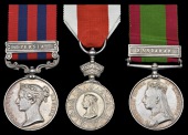 Three: Sowar Emam Khan, 3rd Regiment Bombay Light Cavalry

India General Service 1854-95, 1 clasp, Persia...