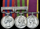 Three: Jemadar Dayal Singh, 20th Punjab Infantry

India General Service 1854-95, 1 clasp, Waziristan 1894-5 (3092...