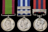 Three: Naick Yakub Khan, 17th Bengal Infantry

Afghanistan 1878-80, no clasp (Sepoy Yaccob Khan, 17th Regt. N.I.);...