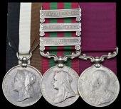Three: Naick Harnam Singh, 36th Sikhs

Central Africa 1891-98, ring suspension (664 Sepoy, 36th Bl. Infy.); India...