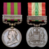 Pair: Dooly Bearer Palaty Nagaloo, Commissariat and Transport Department

India General Service 1895-1902, 1...