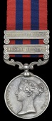 India General Service 1854-95, 2 clasps, Lushai 1889-92, Chin-Lushai 1889-90 (6526 Jemadar Gola Chand, 9th Bl....