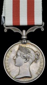 Indian Mutiny 1857-59, no clasp (Sillidr. Sumshaib Khan- Poona Irreglr. Horse) Indian Army impressed naming, nearly...