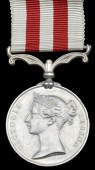 Indian Mutiny 1857-59, no clasp (Rajummud, 3rd Regt. Infy. Hydd. Contt.) Indian Army impressed naming, edge...