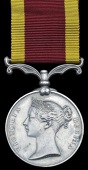 China 1857-60, no clasp (Jemadar Sunt Sing, 15th Bengl. N.I.) engraved naming, edge bruising, contact marks, nearly...