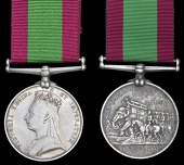 Afghanistan 1878-80 (2), no clasp (Subadar Ellahje Baksh, 19th Bengal Infy.; Subadar Bagh Singh, 26th Regt. N.I.)...
