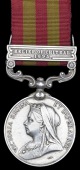 India General Service 1895-1902, 1 clasp, Relief of Chitral 1895 (1197 Mule Daffadar Moogal, Supply & Transport...