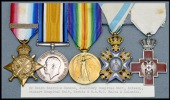 Five: Dr Helen Hanson, Auxiliary Hospital Unit, Antwerp

1914 Star, with clasp (Dr. Helen Hanson, Aux. Hosp. Unit,...