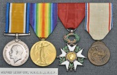 Four: Doctor Wilfred Leigh Cox, French Red Cross

British War and Victory Medals (W. L. Cox); France, Legion of...