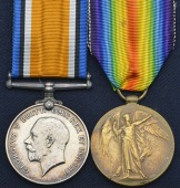 Pair: Dental Surgeon Lieutenant A. C. Sleigh, Royal Naval Volunteer Reserve

British War and Victory Medals (Dent....