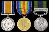 Three: Private A. Walker, Hampshire Regiment

British War and Victory Medals (281133 Pte., Hamps. R.); India...