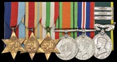 Six: Corporal C. A. Parsonage, Hampshire Regiment

1939-45 Star; Africa Star; Italy Star; Defence and War Medals,...
