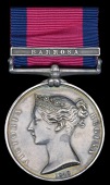 Military General Service 1793-1814, 1 clasp, Barrosa (John Moore, Serjt. 67th Foot) edge brusing, otherwise very...