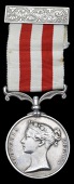 Indian Mutiny 1857-59, no clasp (W. Colebourne, 37th Regt.) fitted with engraved silver ribbon pin, contact marks...