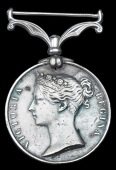 China 1857-60, no clasp (Drumr. Thos. Donegan, 67th Regt.) officially impressed naming, drilled at 6 o’clock and...