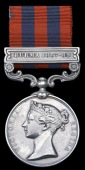 India General Service 1854-95, 1 clasp, Burma 1887-89 (11 Sergt. S. Goff 1st Bn. Hamps. R.) obverse polished,...
