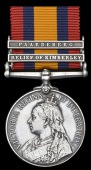 Queen’s South Africa 1899-1902, 2 clasps, Relief of Kimberley, Paardeberg (4705 Pte. L. Stammers, 2nd Hampshire...