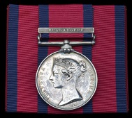 Military General Service 1793-1814, 1 clasp, Guadaloupe (.....T...... Corpl., 15th Foot) naming mostly erased, good...
