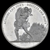 Royal Society for the Protection of Life from Fire, 3rd type, white metal, unnamed, unmounted, nearly extremely fine...