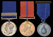 Three: Inspector Alfred John Sanders, City of London Police

Jubilee 1887, clasp, 1897, City of London Police (PC....