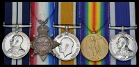 A Great War ‘Dover Patrol’ D.S.M. group of five awarded to Engine Room Artificer H. Robertson, Royal...