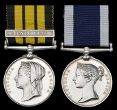 Pair: Chief Engine Room Artificer G. Evans, Royal Navy

East and West Africa 1887-1900, 1 clasp, Benin 1897 (Chf....