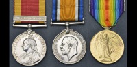 Three: Chief Artificer Engineer W. Thompson, Royal Navy

China 1900, 1 clasp, Relief of Pekin (E.R.A. 3Cl., H.M.S....