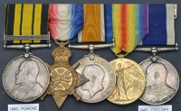 Five: Engine Room Artificer 1st Class G. L. Nazer, Royal Navy

Africa General Service 1902-56, 1 clasp, Somaliland...