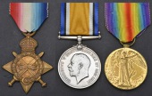Three: Engine Room Artificer 2nd Class R. C. Watkins, Royal Navy
1914-15 Star (271904 E.R.A.3, R.N.); British War...