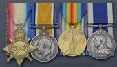 Four: Chief Engine Room Artificer 1st Class C. W. Nichols, Royal Navy

1914-15 Star (269866 C.E.R.A.2, R.N.);...