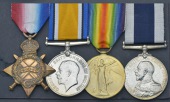 Four: Chief Engine Room Artificer 1st Class G. T. Rebbeck, Royal Navy

1914-15 Star (270386 C.E.R.A.2, R.N.);...