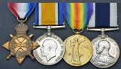Four: Engine Room Artificer 1st Class L. C. Burgess, Royal Navy

1914-15 Star (M.13066 Act. E.R.A.4, R.N.);...
