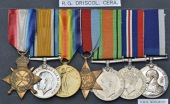 Seven: Chief Engine Room Artificer 2nd Class R. G. Driscoll, Royal Navy

1914-15 Star (M.236 E.R.A.2, R.N.);...