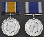 Pair: Engine Room Artificer 1st Class F. A. Down, Royal Navy
British War Medal 1914-20 (M.28783 B. Art., R.N.);...