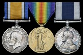 Three: Engine Room Artificer 1st Class W. J. Palmer, Royal Navy
British War and Victory Medals (M.6249 Act....