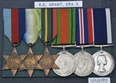 Six: Engine Room Artificer 3rd Class R. E. Grant, Royal Navy
1939-45 Star; Atlantic Star; Pacific Star; Defence and...