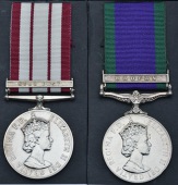 Pair: Engine Room Artificer 1st Class V. McKenzie, Royal Navy

Naval General Service 1915-62, 1 clasp, Near East...