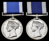 Royal Navy L.S. & G.C. (2), V.R., narrow suspension (Wm. Boyce, E.R.A. 2nd Cl., H.M.S. Rodney; C. D. Watkins, E.R.A....