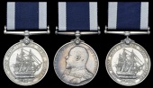 Royal Navy L.S. & G.C. (3), E.VII.R. (W. E. Collings, C.E.R.A. 2Cl., H.M.S. Tamar; E. O. Knight, Ch. E.R.A. 2Cl.,...