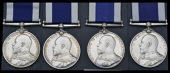Royal Navy L.S. & G.C. (4) E.VII.R. (268486 Walter Stark, C.E.R.A. 2Cl., H.M.S. Excellent; 268624 W. H. Matthews,...