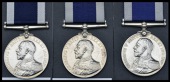 Royal Navy L.S. & G.C. (3) G.V.R., 1st issue (269581 Richard James, C.E.R.A. 2Cl., H.M.S. Tyne; 269795 R. B....