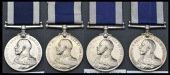 Royal Navy L.S. & G.C. (4) G.V.R., 2nd issue, fixed suspension (M.5024 J. A. Bending, E.R.A.1, H.M.S. Pembroke;...