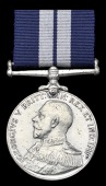 A rare Russia 1919 operations D.S.M. awarded to Able Seaman W. J. Thompson, Royal Navy, who was decorated for...