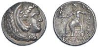 Greek Coinages, Kings of Macedonia, Alexander the Great, Tetradrachm, Arados, c. 328-320, head of Herakles right...