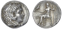 Greek Coinages, Kings of Macedonia, Philip III (323-317), Tetradrachm, Babylon, c. 323-320, head of Herakles right...